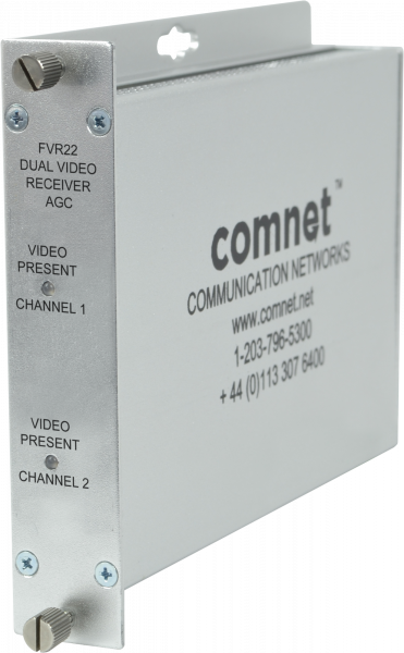 DUAL VIDEO RX, AGC 2 FIBER, MM, 850 NM