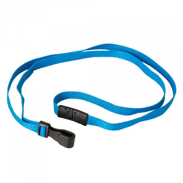 CARD-LA Blue safety lanyard with clip
