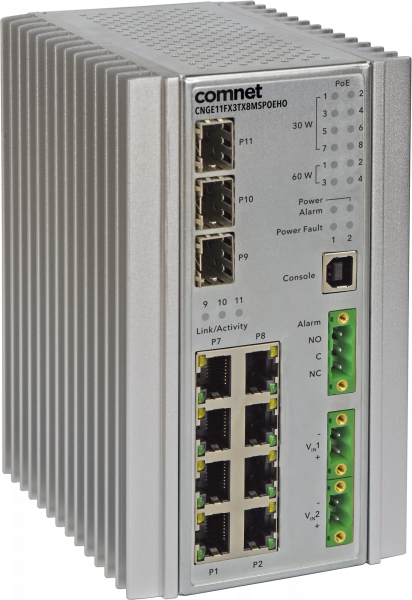 MAN SW 3x1000FX 8x100/1000TX POE+ (30W)
