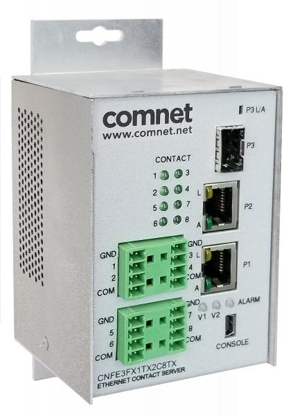SMS SW 100MB(2)TX(1)SFP(4)CONTACT IN/OUT