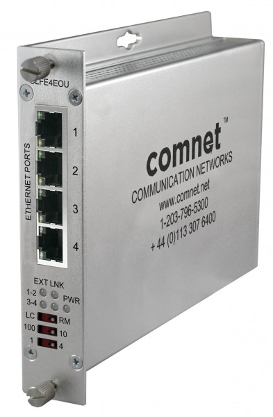 4CH ETH OVER UTP WITH PASS-THRU POE