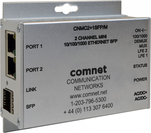 2CH 100/1000FX MULTIRATE MC MINI SFP REQ