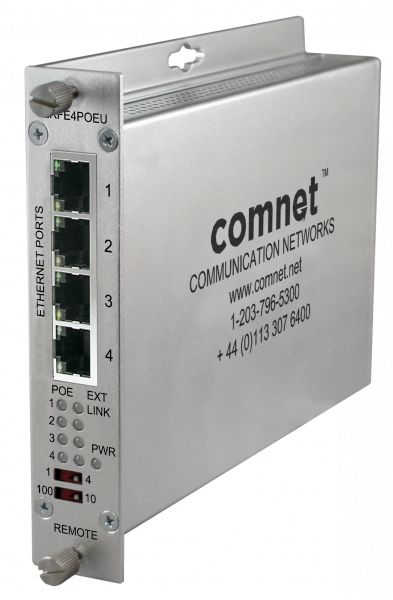 REMOTE 4CH ETH OVR COAX W/PASS-THRU POE+