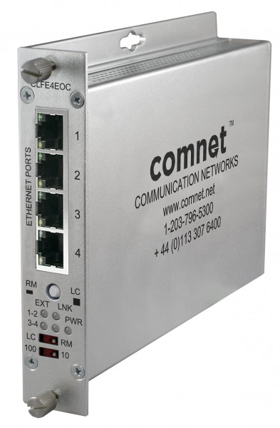 4CH ETH OVER COAX WITH PASS-THRU POE