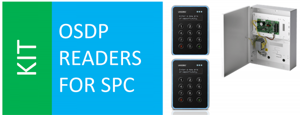 SPCP433 + 2xVR40S-MF + SPD OSDPconvert