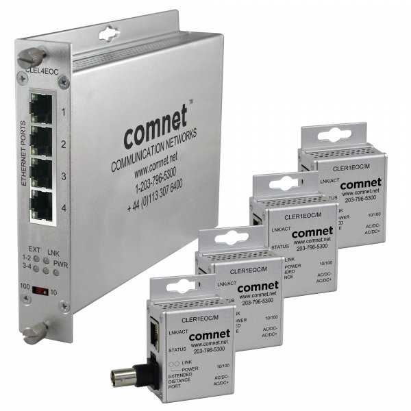 4CH ETH OVER COAX KIT W/PSU'S (NO POE)