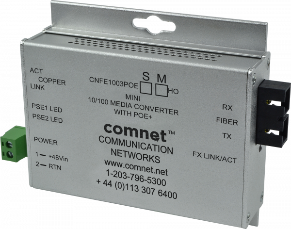 10/100MB POE MC SFP SLOT, 60W, 48V