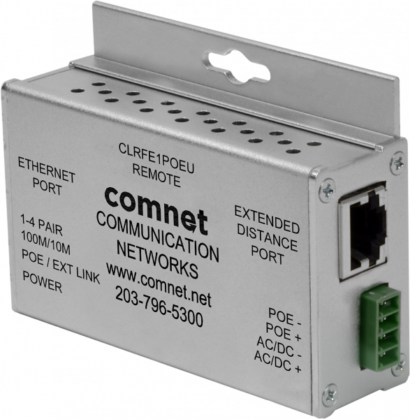 REMOTE 1CH ETH OVER UTP W/PASS-THRU POE+