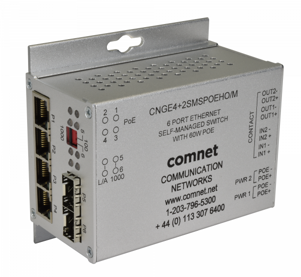 6 PORT GB ETH SMS SW 2SFP FX 4TX POE 30W