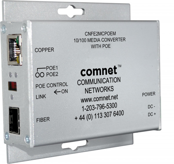 10/100POE+ MC IEEE 802.3AT MINI, SFP REQ